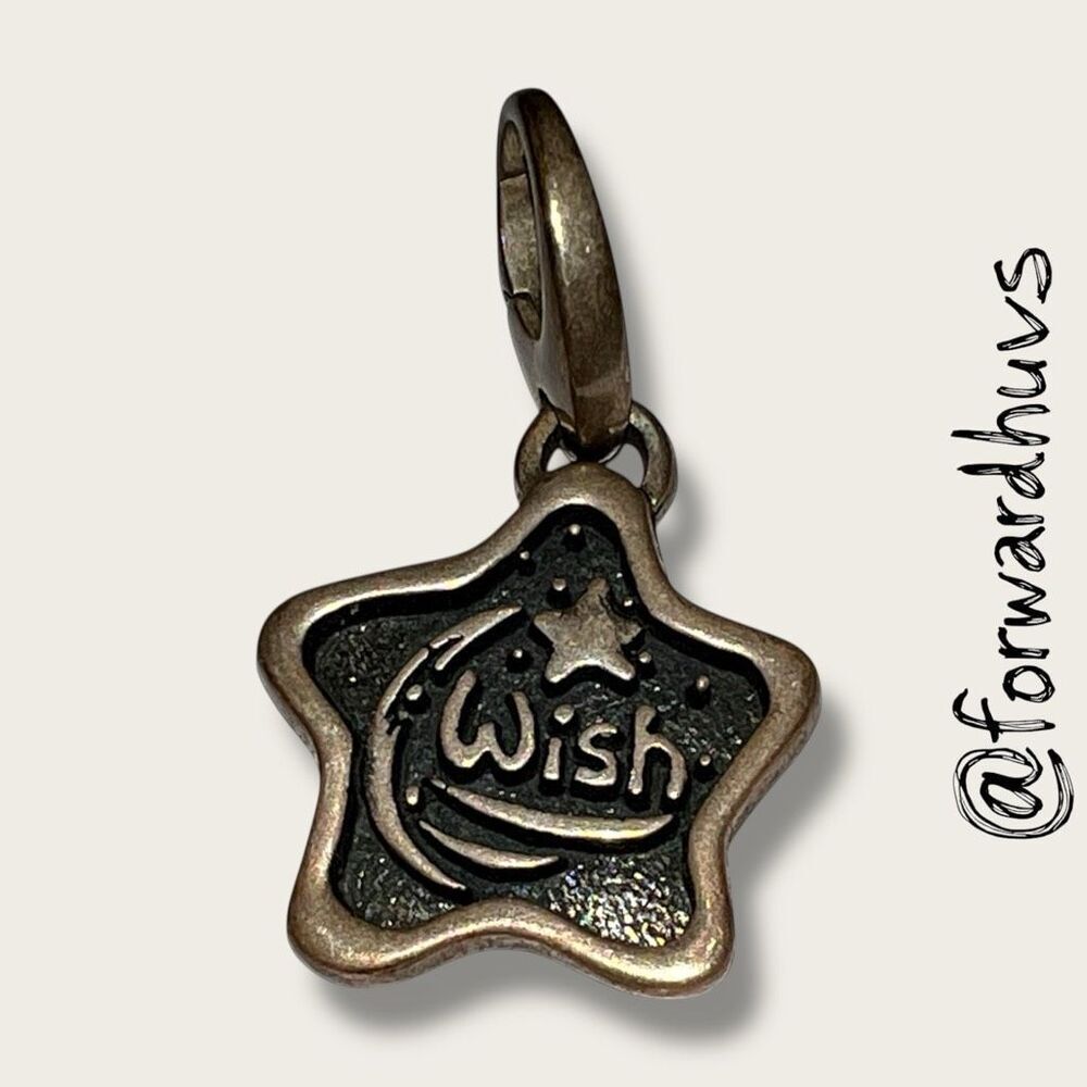 Sterling Silver Star Pendant – “Wish” & Make-A-Wish Foundation – Marked 925 - 5.